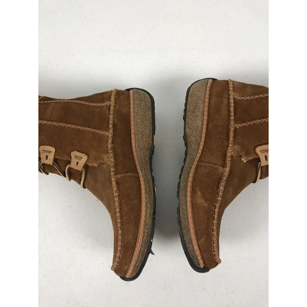 Timberland Womens 7 M Boots Suede Geniune Leather Winter Lace Up Leather Sherpa